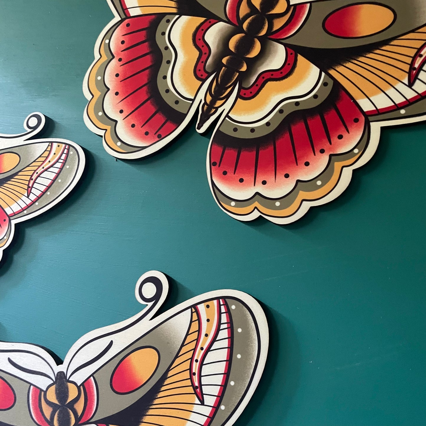 Butterfly Tattoo Wooden Wall Art